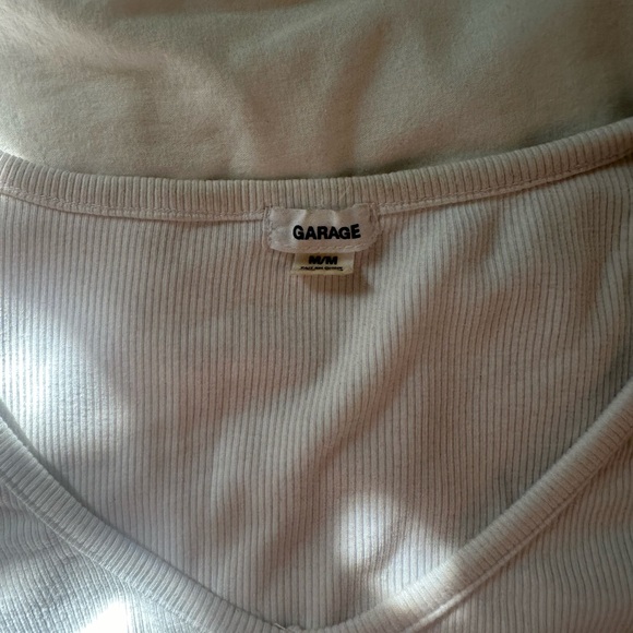 Garage white cropped long sleeve - Picture 2 of 2